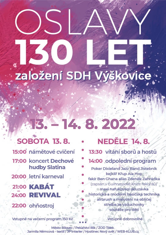 Oslavy 130 let založení SDH Výškovice